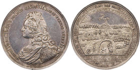 BRAUNSCHWEIG UND LÜNEBURG BRAUNSCHWEIG-CALENBERG-HANNOVER, AB 1692 KURFÜRSTENTUM HANNOVER, AB 1815 KÖNIGREICH HANNOVER
Georg II., 1727-1760. Silberme...