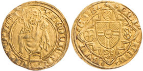 KÖLN ERZBISTUM
Dietrich II. Graf von Moers, 1414-1463. Goldgulden o. J. (1420) Bonn Prägung im Rheinischen Münzverein (erneuerter Vertrag von 1420), ...