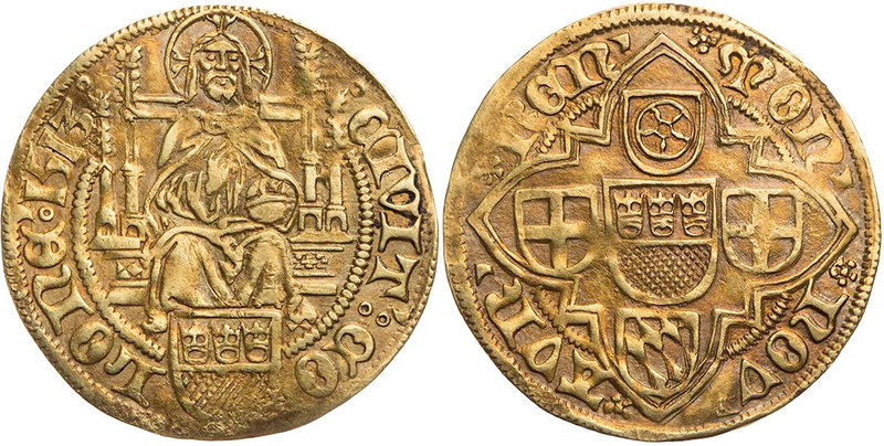 KÖLN STADT
 Goldgulden 1513 Prägung im Rheinischen Münzverein (Vertrag von 1511...