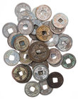 CHINA BEI SONG-DYNASTIE, 976-1126.
 Lot Käschmünzen Ren Zong, 1022-1063, davon 2 Zweier. 39 Stück meist ss+