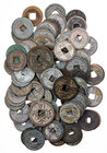 CHINA BEI SONG-DYNASTIE, 976-1126.
 Lot Käschmünzen Zhe Zong, 1086-1100, Nian Hao: Yuan You, 1086-1093, davon 5 Zweier. 91 Stück meist ss