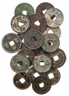 CHINA BEI SONG-DYNASTIE, 976-1126.
 Lot Käschmünzen Hui Zong, 1101-1125, Nian Hao: Chong Ning, 1102-1106, Zehner. 21 Stück meist ss