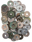 CHINA BEI SONG-DYNASTIE, 976-1126.
 Lot Käschmünzen Hui Zong, 1101-1125, Nian Hao: Zheng He, 1111-1117, davon 5 Zweier. 69 Stück meist ss, ss-vz