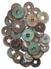 CHINA NAN SONG-DYNASTIE, 1127-1279.
 Lot Käschmünzen Xiao Zong, 1163-1190, Nian Hao: Chun Xi, 1174-1189, mit Jahresdatierungen (1180/1190), davon 17 ...