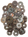 CHINA NAN SONG-DYNASTIE, 1127-1279.
 Lot Käschmünzen Ning Zong, 1195-1224, mit Jahresdatierungen, davon 2 Dreier. 51 Stück s-ss