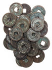 CHINA NAN SONG-DYNASTIE, 1127-1279.
 Lot Käschmünzen Li Zong, 1225-1264, Parole: Huang Song, 1253-1258, mit Jahresdatierungen. 36 Stück s-ss