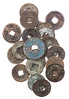 CHINA NAN SONG-DYNASTIE, 1127-1279.
 Lot Käschmünzen Li Zong, 1225-1264, Nian Hao: Jing Ding, 1260-1264, mit Jahresdatierungen, davon 1 Zweier. 23 St...