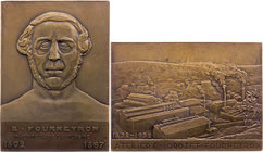 PERSONEN ERFINDER UND INGENIEURE
Fourneyron, Benoît, 1802-1867. Bronzeplakette 1932 v. Joanny Durand, bei Arthus Bertrand, Paris Auf die 100-Jahrfeie...