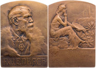 PERSONEN MALER UND BILDHAUER
Lenbach, Franz von, 1836-1904. Bronzeplakette 1903 v. Heinrich Kautsch Auf die Verleihung der Ehrenbürgerschaft von Schr...