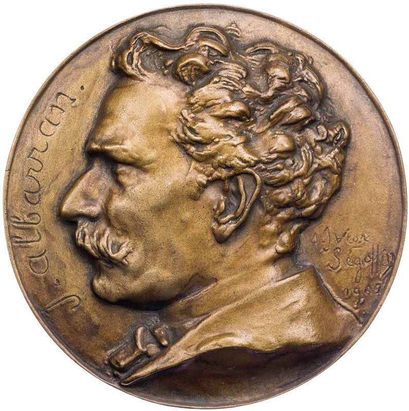 PERSONEN MEDIZINER UND ÄRZTE
Albarrán, Joaquín, 1860-1912. Bronzehohlgussmedail...
