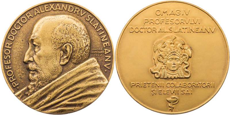 PERSONEN MEDIZINER UND ÄRZTE
Slatineanu, Alexandru, 1873-1939. Bronzemedaille 1...