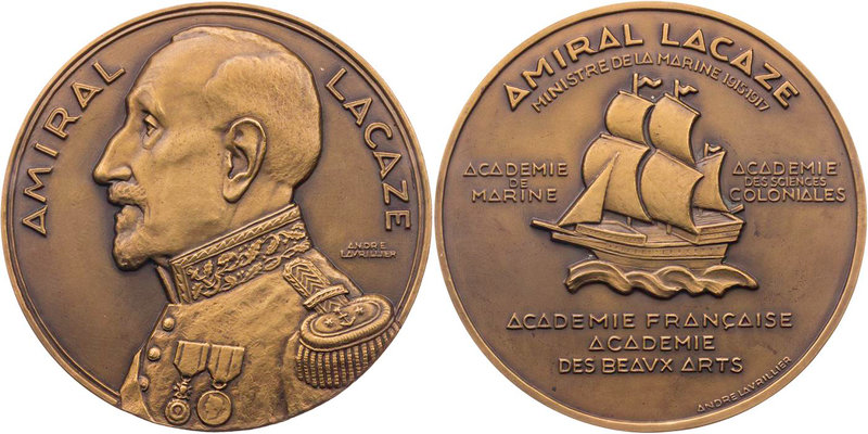 PERSONEN MILITÄRS
Lacaze, Lucien Marie Jean, 1860-1955. Bronzemedaille o. J. (1...