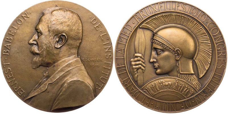 PERSONEN NUMISMATIKER
Babelon, Ernest Charles François, 1854-1924. Bronzemedail...