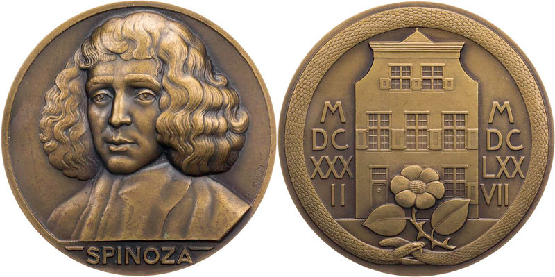 PERSONEN PHILOSOPHEN
Spinoza, Baruch de, 1632-1677. Bronzemedaille o. J. (1932)...