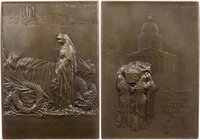 PERSONEN POLITIKER
Carnot, Marie François Sadi, 1837-1887. Bronzeplakette o. J. (1898/1900) v. Louis Oscar Roty, bei Monnaie de Paris Vs.: XXIV JUIN ...