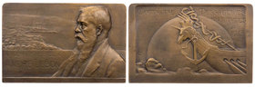 VERKEHRSWESEN SCHIFFAHRT
Frankreich Bronzeplakette 1913 v. Pierre-Victor Dautel, Hrsg. G. R. Sandoz, bei Arthus Bertrand, Paris Auf André Lebon, Vs.:...