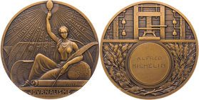 HANDWERK, BRANCHEN, BERUFE JOURNALISMUS
 Bronzemedaille o. J. (1939) v. Robert Cochet, bei Monnaie de Paris Prämie Syndikats der Pariser Presse, Vs.:...