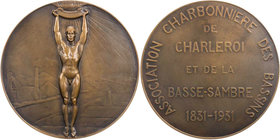 AUSBEUTE EUROPA
Belgien Bronzemedaille 1931 v. Joseph Witterwulghe, bei Fisch & Cie Auf die 100-Jahrfeier der Vereinigung der Kohlenhändler der Revie...