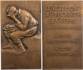 MEDIZIN UND SOZIALWESEN KRIEGSFÜRSORGE
Frankreich Bronzeplakette o. J. (1914 oder später) v. Maximilien Blondat, bei Monnaie de Paris Spendenplakette...