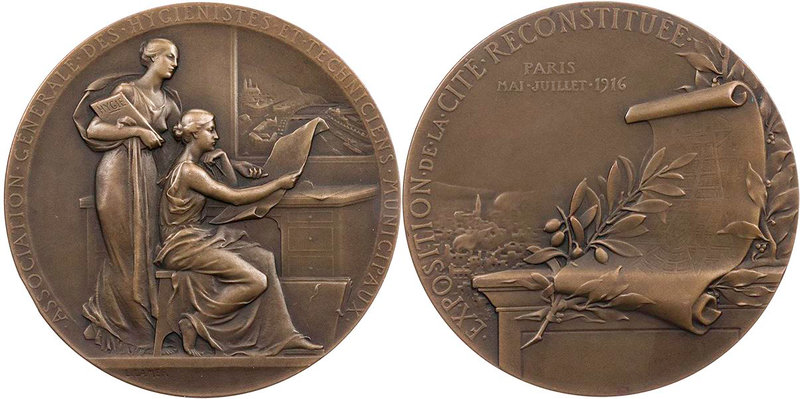 MEDIZIN UND SOZIALWESEN KRIEGSFÜRSORGE
Frankreich Bronzemedaille 1916 v. Léon L...