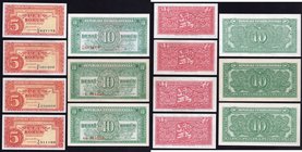 Czechoslovakia Lot of 7 Banknotes
5 Korun 1949 P# 68a & 10 Korun 1950 P# 69b
