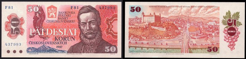 Czechoslovakia 50 Korun 1987
P# 96a; UNC