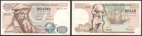 Belgium 1000 Francs 1965 RARE!
P# 136; № 5652 K 727; aUNC; "Mercator"; RARE!