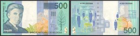 Belgium 500 Francs 1998 RARE!
P# 149; № 41301353328; UNC; "Rene Magritte"; RARE!