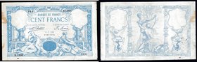 France 100 Francs 1888
P# 63c; F/VF; tear; p/h