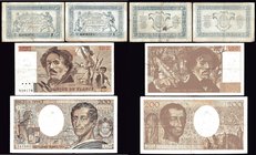 France Lot of 4 Banknotes 1917 - 1992
(x2) 50 Centimes - 100 Francs - 200 Francs