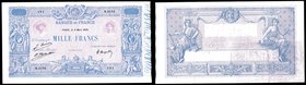 France 1000 Francs 1926
P# 67j; VF