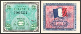 France 2 Francs 1944
P# 114a; UNC; Allied Military Currency