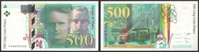 France 500 Francs 1998 RARE!
P# 160; UNC; "Pierre & Marie Curie"; RARE!