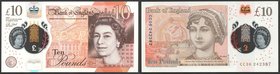 Great Britain 10 Pounds 2016
P# 395; UNC; Polymer; "Jane Austen"