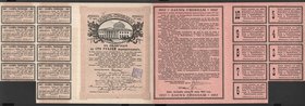 Russia 100 Roubles 5% Freedom Loan Debenture Bonds 1917 with 9 Сoupons
P# 39d; № 0526301