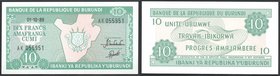 Burundi 10 Francs 1989
P# 33b; № AK055951; UNC