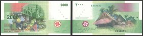 Comoros 2000 Francs 2005
P# 17; UNC
