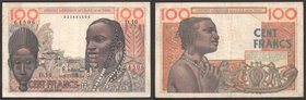 French West Africa 100 Francs 1956
P# 46; № 64506