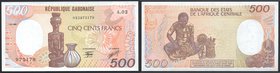Gabon 500 Francs 1985
P# 14c; № A02-025973179; UNC