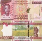 Guinea 10000 Francs 2018
144x70mm; UNC