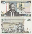 Kenya 200 Shillings 2009
P# 49(d); 143x76mm; UNC