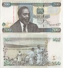 Kenya 200 Shillings 2010
P# 49(e); 144x76mm; UNC