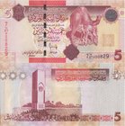Libya 5 Dinars 2009
P# 72; 150x75mm; UNC