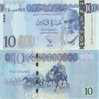 Libya 10 Dinars 2015
P# 82; 142x72mm; UNC
