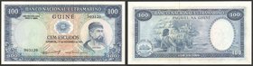 Portuguese Guinea 100 Escudos 1971
P# 45; UNC; "Nuno Tristao"