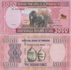 Rwanda 5000 Francs 2014
P# 41; 146x71mm; UNC