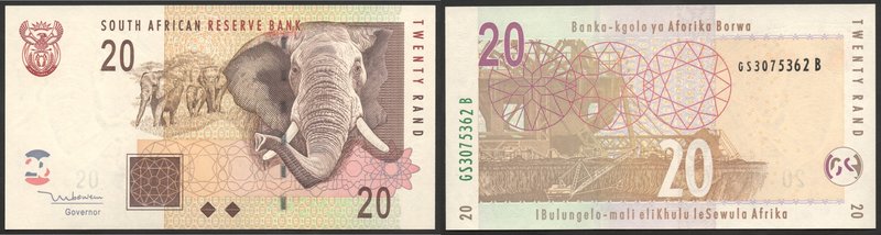 South Africa 20 Rand 1999
P# 124; UNC; Sign. Mboweni