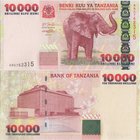 Tanzania 10000 Shillingi 2003
P# 39; 150x75mm; UNC