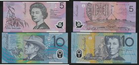Australia Lot of 2 Banknotes 2002 - 2003
P# 57b 58a