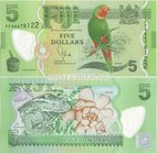 Fiji 5 Dollars 2013
P# 115; 136x67mm; UNC
